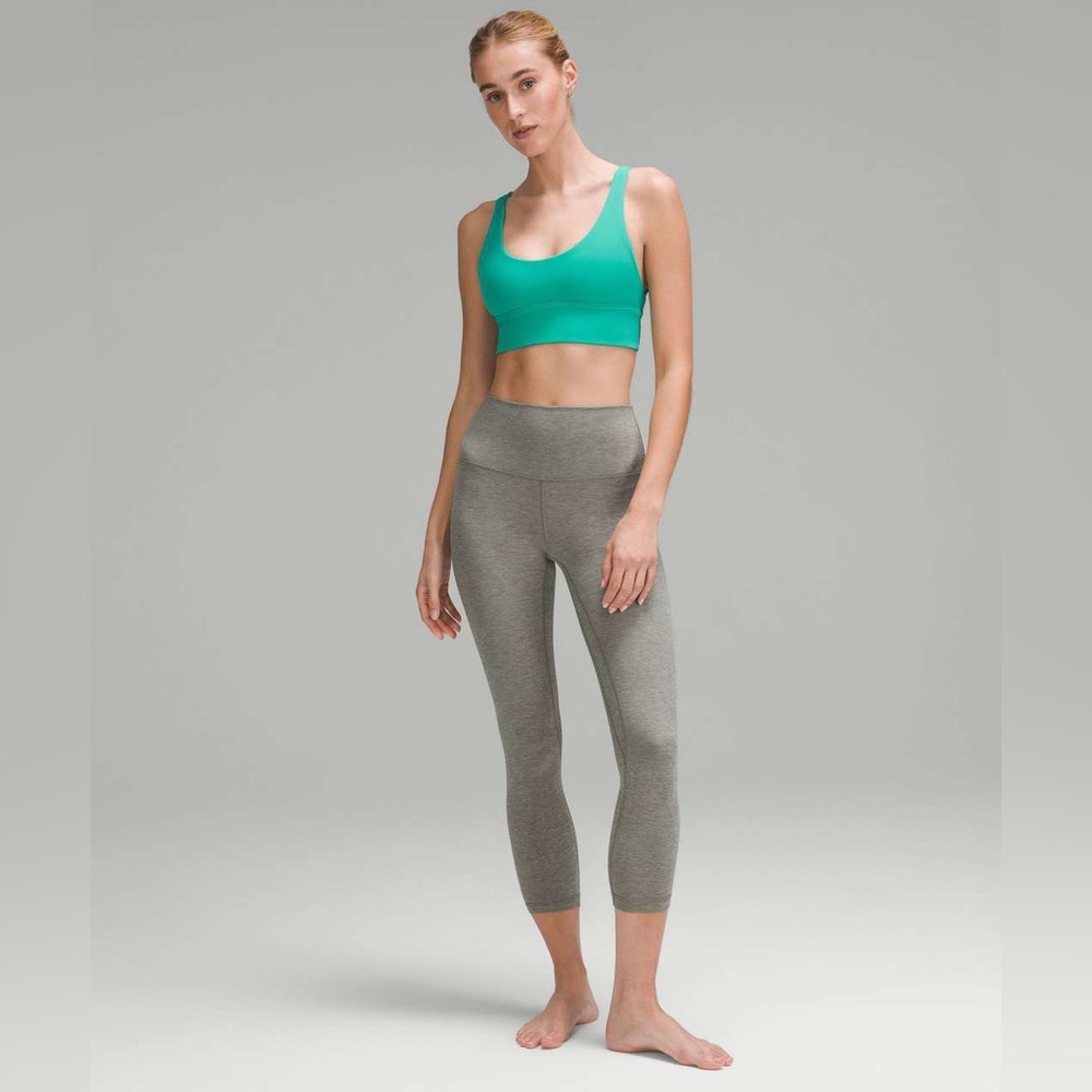 Lululemon Align High-Rise Crop 23" Heathered Grey Sage Size 8